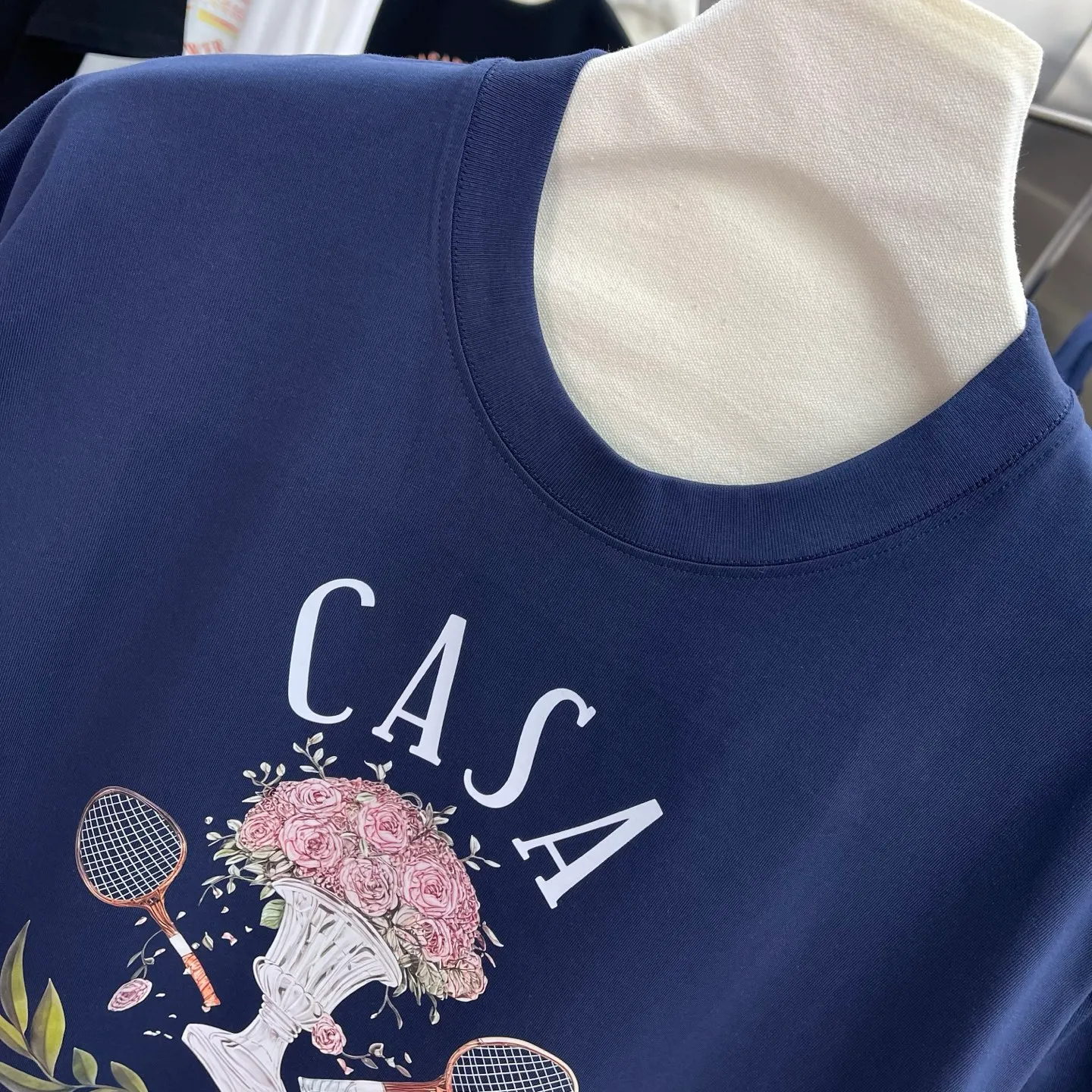 New Arrival Casablanca Classic Series T ～ ， ， 。 ， Classic ， In Stock ！ ：White Black Royal Blue Red Size：S M L XL XXL